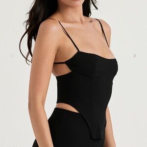NEW- HOUSE OF CB Black Sculpting Corset /Top